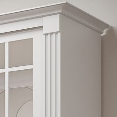Шкаф-купе 2150 серии NEW CLASSIC K5+K5+K5+B22+PL3 (по 2 ящика лев/прав+1 штанга+1полка) профиль «Капучино» в Березниках - berezniki.mebel24.online | фото 4