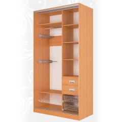 Шкаф-купе Жаклин 1200 вариант 3 (ЛДСП/Зеркало) в Березниках - berezniki.mebel24.online | фото 3