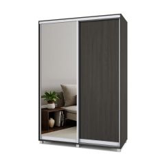РОЛАНД Шкаф-купе с зеркалом Венге (450*1500) Р452 в Березниках - berezniki.mebel24.online | фото 2