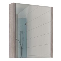 Шкаф-зеркало Quadro 60 Дуб серый левый/правый Домино (DQ1702HZ) в Березниках - berezniki.mebel24.online | фото