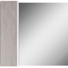 Шкаф-зеркало Uno 80 Дуб серый левый/правый Домино (DU1504HZ) в Березниках - berezniki.mebel24.online | фото 2