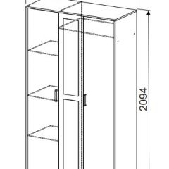 Спальный гарнитур МСП-1 (Ясень Анкор светлый) 1600 в Березниках - berezniki.mebel24.online | фото 9