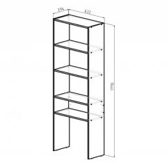 Стеллаж Элемент-1 (белый) в Березниках - berezniki.mebel24.online | фото 2