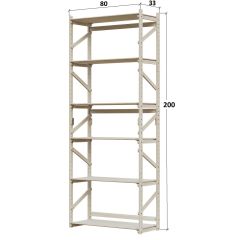 Стеллаж Конструктор Арт.С2000-1 в Березниках - berezniki.mebel24.online | фото 2