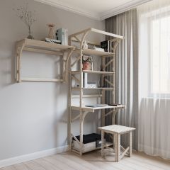 Стеллаж+стол Конструктор Арт.СRСт1-1 в Березниках - berezniki.mebel24.online | фото 6
