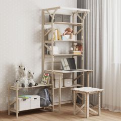 Стеллаж+стол со стойкой Конструктор Арт.СRСт2-1 в Березниках - berezniki.mebel24.online | фото 4