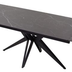 Стол FORIO 160 MATT BLACK MARBLE SOLID CERAMIC / BLACK, ®DISAUR в Березниках - berezniki.mebel24.online | фото 5