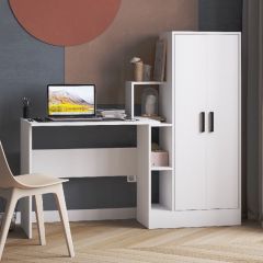 Стол компьютерный СКМ-1 ЛДСП Белый в Березниках - berezniki.mebel24.online | фото
