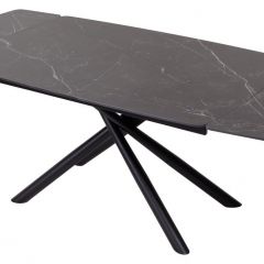 Стол RIVOLI 140 MATT BLACK MARBLE SOLID CERAMIC / BLACK, ®DISAUR в Березниках - berezniki.mebel24.online | фото 3