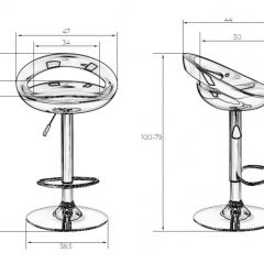 Стул барный DOBRIN DISCO LM-1010 (белый) в Березниках - berezniki.mebel24.online | фото 2