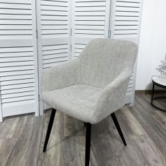 Стул BRANDY WZ2042-19 галечный серый фактурный велюр/ черный каркас М-City в Березниках - berezniki.mebel24.online | фото 5