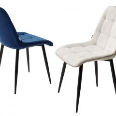 Стул CHIC BLUVEL-86 NAVY BLUE / черный каркас М-City в Березниках - berezniki.mebel24.online | фото 2