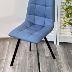 Стул CHILLI-Q SQUARE Oracul 795 Синий, экокожа PU / черный каркас, М-City в Березниках - berezniki.mebel24.online | фото 4