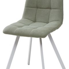 Стул CHILLI SQUARE UF860-11B мятный, ткань/ белый каркас М-City в Березниках - berezniki.mebel24.online | фото