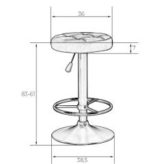 Табурет барный DOBRIN BRUNO LM-5008 (фиолетовый) в Березниках - berezniki.mebel24.online | фото 2