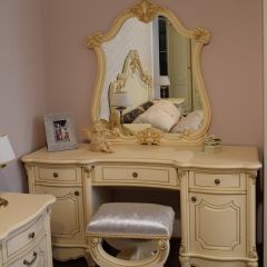 Туалетный стол + Зеркало Мона Лиза (крем) в Березниках - berezniki.mebel24.online | фото 6
