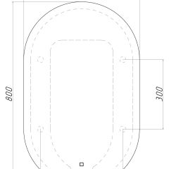 Зеркало Дакка 800х500 с подсветкой Домино (GL7036Z) в Березниках - berezniki.mebel24.online | фото 8