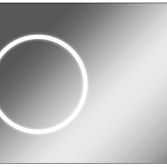 Зеркало Eclipse 100 black с подсветкой Sansa (SE1032Z) в Березниках - berezniki.mebel24.online | фото