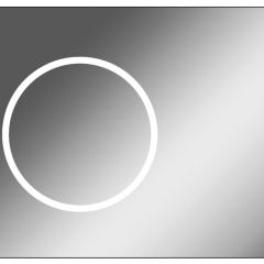Зеркало Eclipse 90 black с подсветкой Sansa (SE1031Z) в Березниках - berezniki.mebel24.online | фото 1