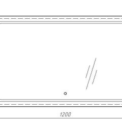 Зеркало Galaxy 120 alum с подсветкой Sansa (SG1010Z) в Березниках - berezniki.mebel24.online | фото 7