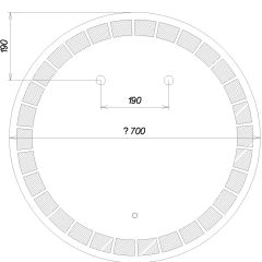 Зеркало Маскат 700х700 с подсветкой Домино (GL7057Z) в Березниках - berezniki.mebel24.online | фото 6