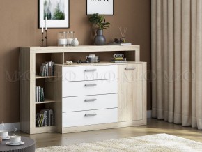 Ангара Комод (Белый глянец/Сонома) в Березниках - berezniki.mebel24.online | фото 2