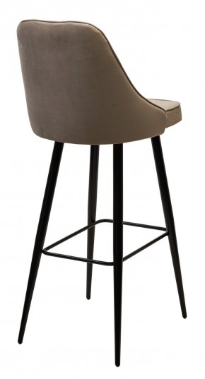 Барный стул NEPAL-BAR БЕЖЕВЫЙ #5, велюр/ черный каркас (H=78cm) М-City в Березниках - berezniki.mebel24.online | фото 2