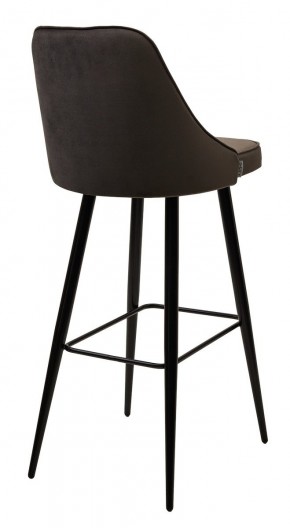 Барный стул NEPAL-BAR ГРАФИТ #14, велюр/ черный каркас (H=78cm) М-City в Березниках - berezniki.mebel24.online | фото 2