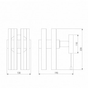 Бра Eurosvet Spada 70116/1 черный в Березниках - berezniki.mebel24.online | фото 4