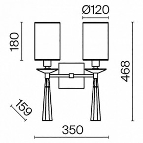 Бра Maytoni Bianco MOD224WL-02BS1 в Березниках - berezniki.mebel24.online | фото 3