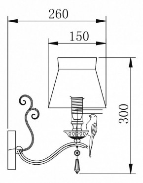 Бра Maytoni Bird ARM013-01-W в Березниках - berezniki.mebel24.online | фото 2