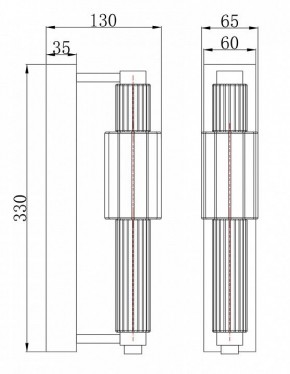 Бра Maytoni Verticale MOD308WL-L9CH3K в Березниках - berezniki.mebel24.online | фото 3