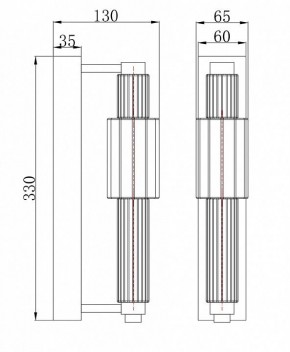 Бра Maytoni Verticale MOD308WL-L9GR3K в Березниках - berezniki.mebel24.online | фото 3