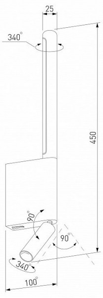 Бра с подсветкой Elektrostandard Sarca a066400 в Березниках - berezniki.mebel24.online | фото 5