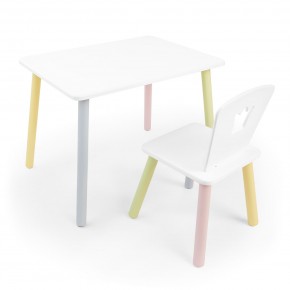 Детский комплект стол и стул «Корона» Rolti Baby (белый/цветной, массив березы/мдф) в Березниках - berezniki.mebel24.online | фото 1