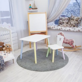 Детский комплект стол и стул «Корона» Rolti Baby (белый/цветной, массив березы/мдф) в Березниках - berezniki.mebel24.online | фото 2