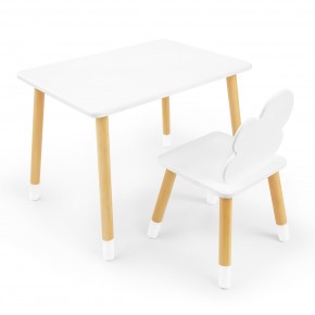 Детский комплект стол и стул «Облачко» Rolti Baby (белый/береза, массив березы/мдф) в Березниках - berezniki.mebel24.online | фото