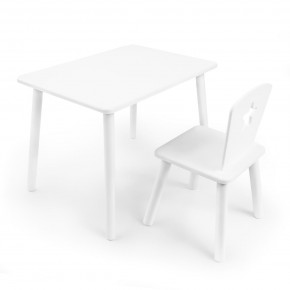 Детский комплект стол и стул «Звезда» Rolti Baby (белый/белый, массив березы/мдф) в Березниках - berezniki.mebel24.online | фото 1