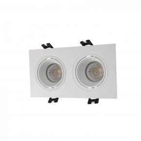 DK3072-WH Встраиваемый светильник, IP 20, 10 Вт, GU5.3, LED, белый/белый, пластик в Березниках - berezniki.mebel24.online | фото 1