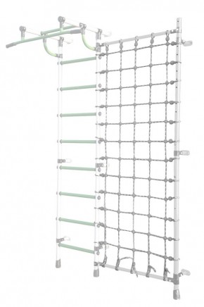 Дополнительная стойка к пристенному ДСК Pastel с сеткой для лазания, цв. белый в Березниках - berezniki.mebel24.online | фото