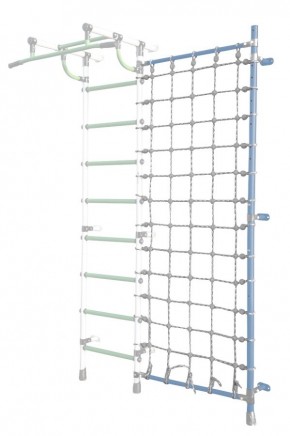 Дополнительная стойка к пристенному ДСК Pastel с сеткой для лазания, цв. голубой в Березниках - berezniki.mebel24.online | фото
