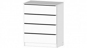 ЭЛЕГАНТ Комод 4 ящика (белый) в Березниках - berezniki.mebel24.online | фото