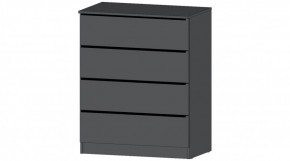 ЭЛЕГАНТ Комод 4 ящика (графит) в Березниках - berezniki.mebel24.online | фото