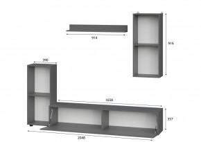 Гостиная МГС 10 (Графит) в Березниках - berezniki.mebel24.online | фото 2