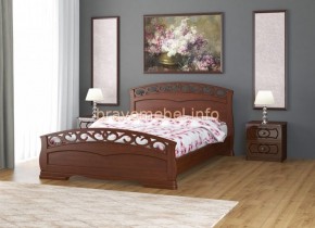 ГРАЦИЯ-1 Кровать из массива 1200 (Орех) в Березниках - berezniki.mebel24.online | фото