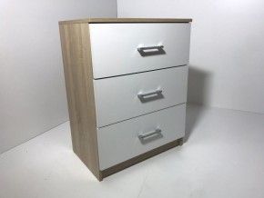 Комод 3 ящика (дуб сонома/белый) в Березниках - berezniki.mebel24.online | фото
