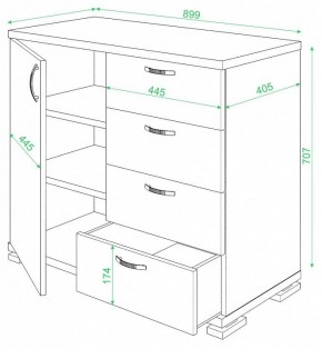 Комод Домино ТБ-4МН в Березниках - berezniki.mebel24.online | фото 2