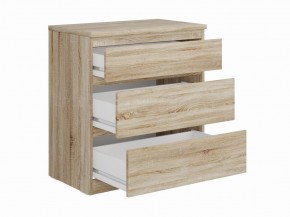 Комод КАСТОР с тремя ящиками, цвет Дуб Сонома в Березниках - berezniki.mebel24.online | фото 2