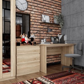 Комод КАСТОР с тремя ящиками, цвет Дуб Сонома в Березниках - berezniki.mebel24.online | фото 3