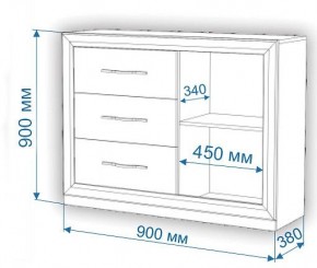 Комод Нобиле Км-120/38 ФГ в Березниках - berezniki.mebel24.online | фото 3